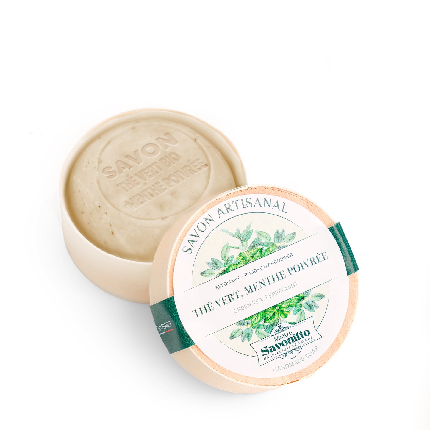 Round Soap in a Wooden Gift Box - 3.5 oz