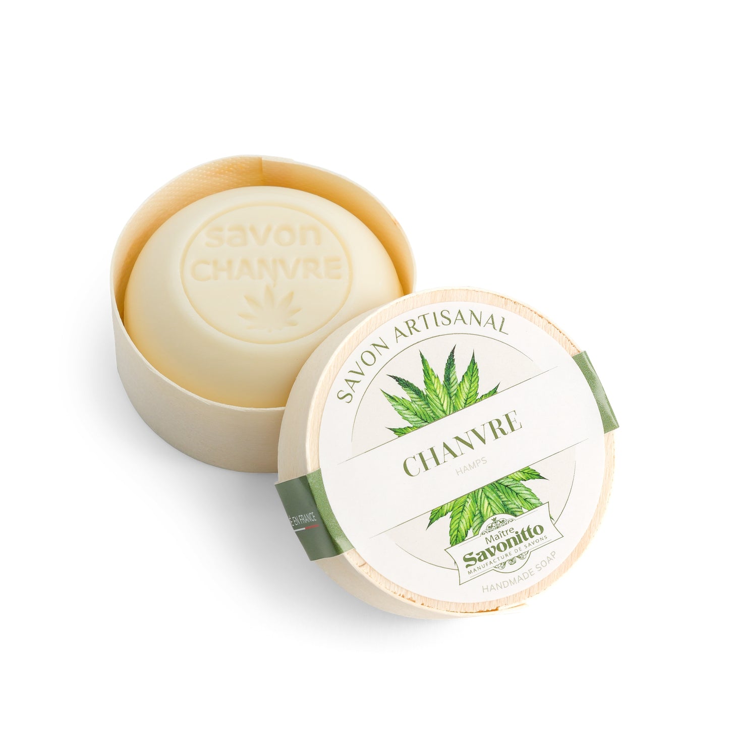 Round Soap in a Wooden Gift Box - 3.5 oz