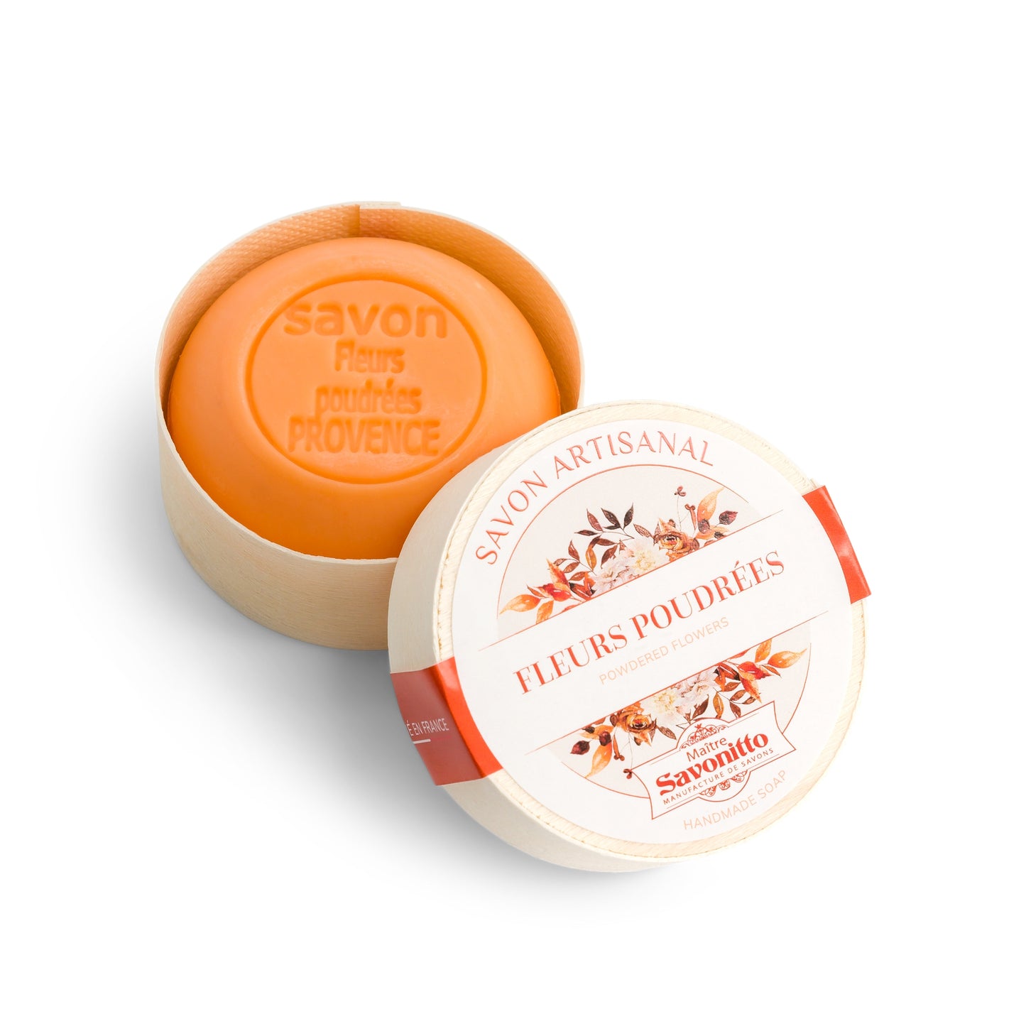 Round Soap in a Wooden Gift Box - 3.5 oz