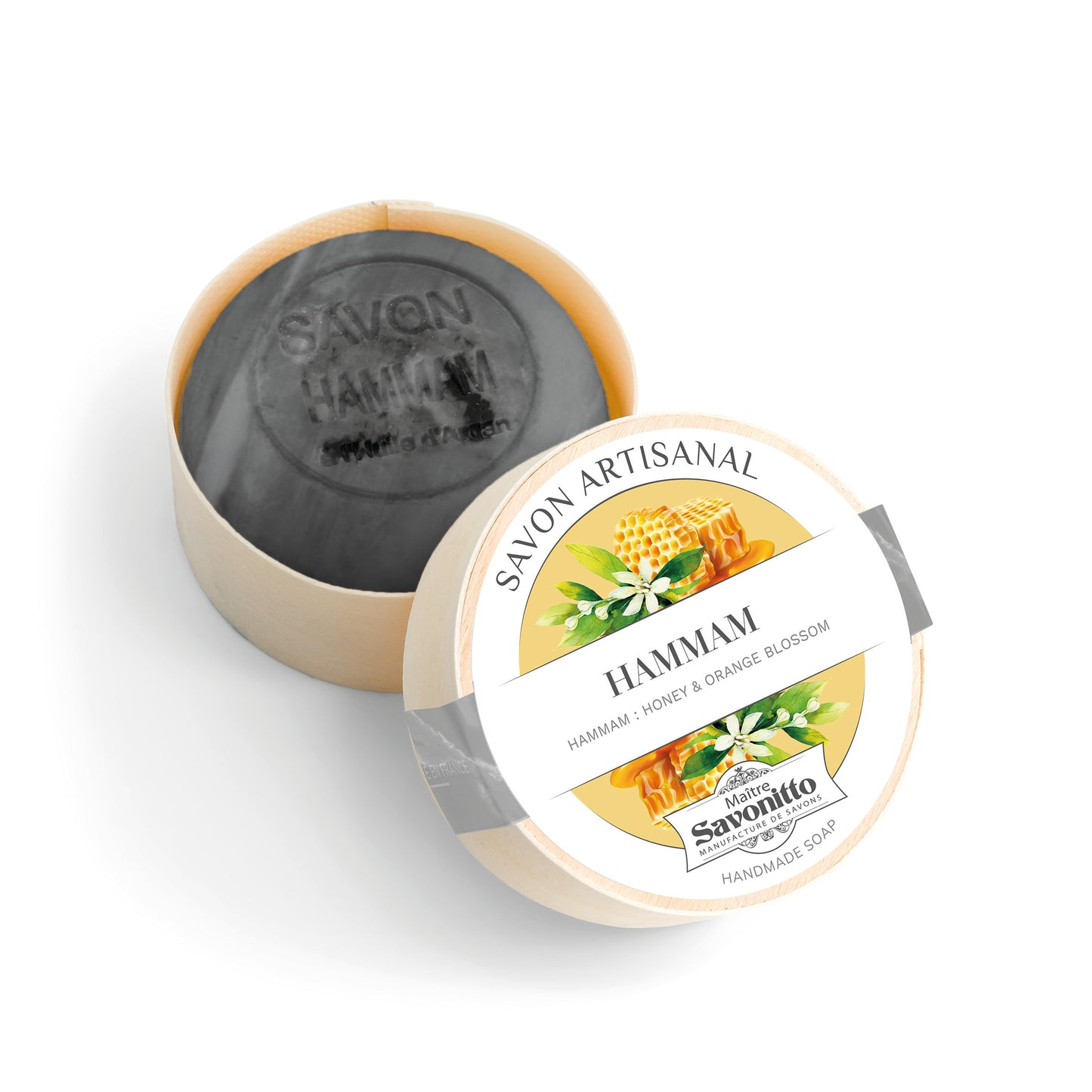 Round Soap in a Wooden Gift Box - 3.5 oz
