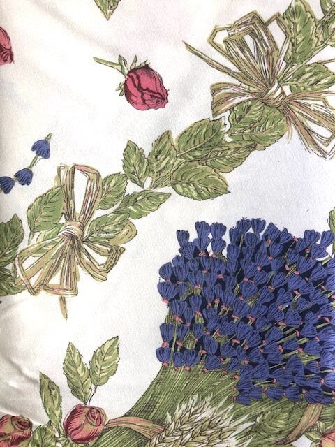 Round 70'' coated or cotton France Provence tablecloth Rose Lavender