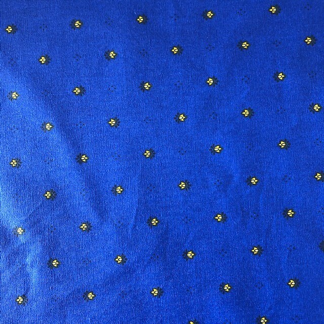 Napkins cotton Calisson blue by 6