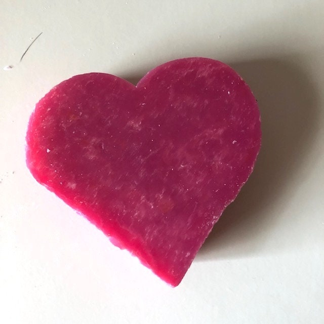 Heart Soaps of Marseille: Rose, Lavender, Jasmine, Crushed Lavender, Made in France