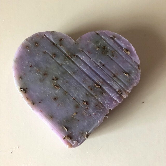 Heart Soaps of Marseille: Rose, Lavender, Jasmine, Crushed Lavender, Made in France