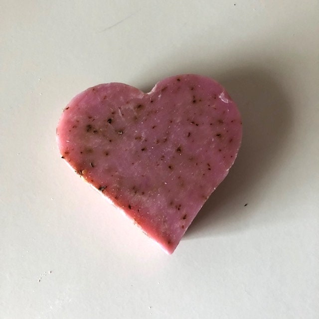 Heart Soaps of Marseille: Rose, Lavender, Jasmine, Crushed Lavender, Made in France