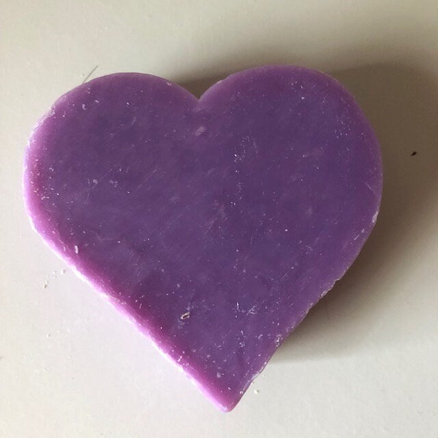 Heart Soaps of Marseille: Rose, Lavender, Jasmine, Crushed Lavender, Made in France