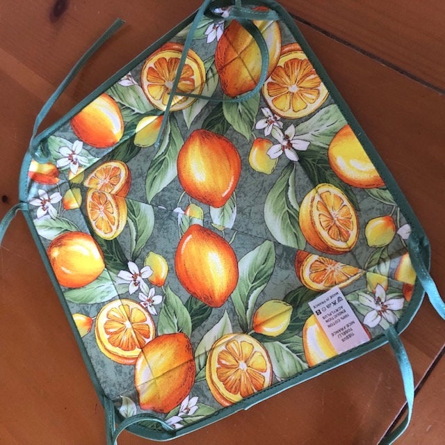 France Provence Traditional Basket 100% Coated Cotton Great Table Decor Kitchenta Accessories with Green Lemon