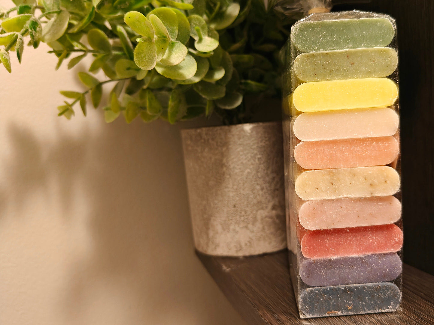 French Handmade Soap Gift Sachet Colorful Rainbow with Amazing Fragrances