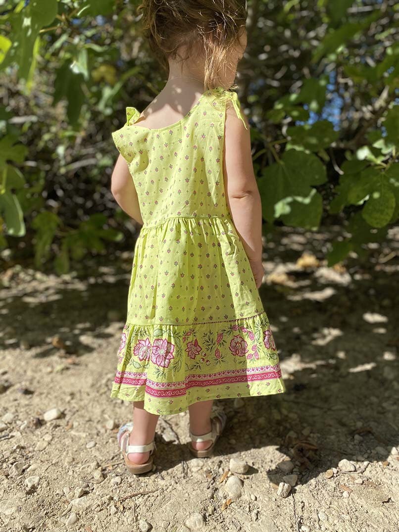 green french sundress for girls