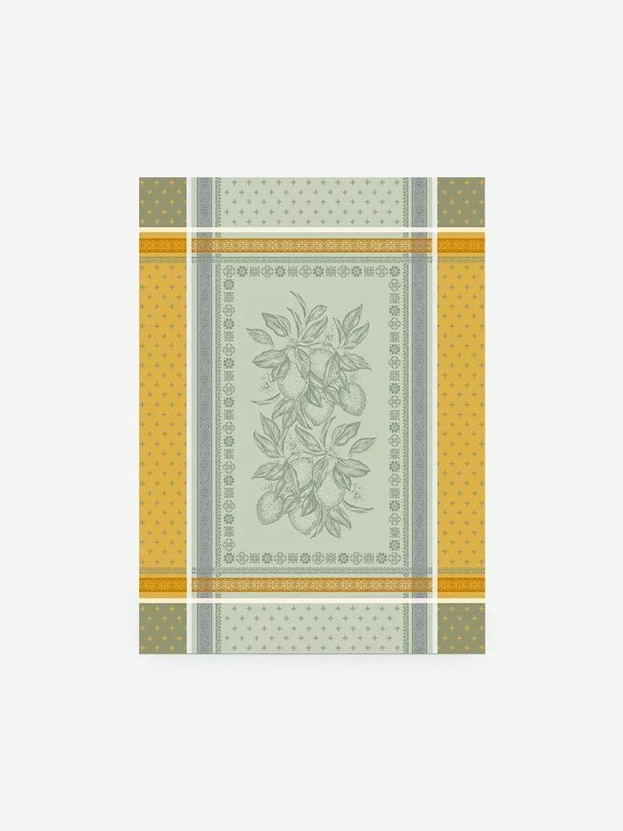 Provence decorative dishtowel Jacquard cotton kitchen accessories Cedrat Gingembre