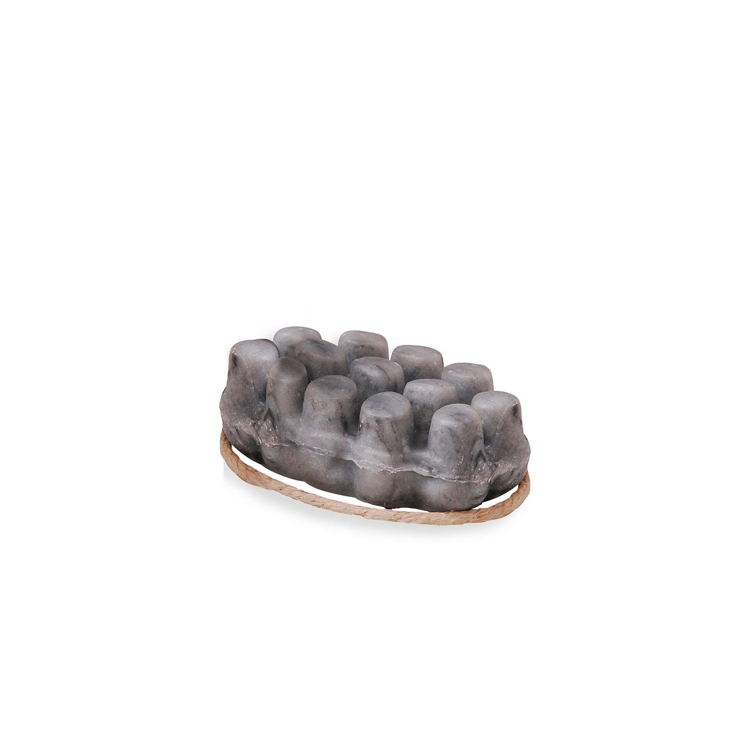 Natural Massage Soap Made in France With Massage Nubs and Hanging Rope Argan Grapeseed Honey Orange Blossom Amber