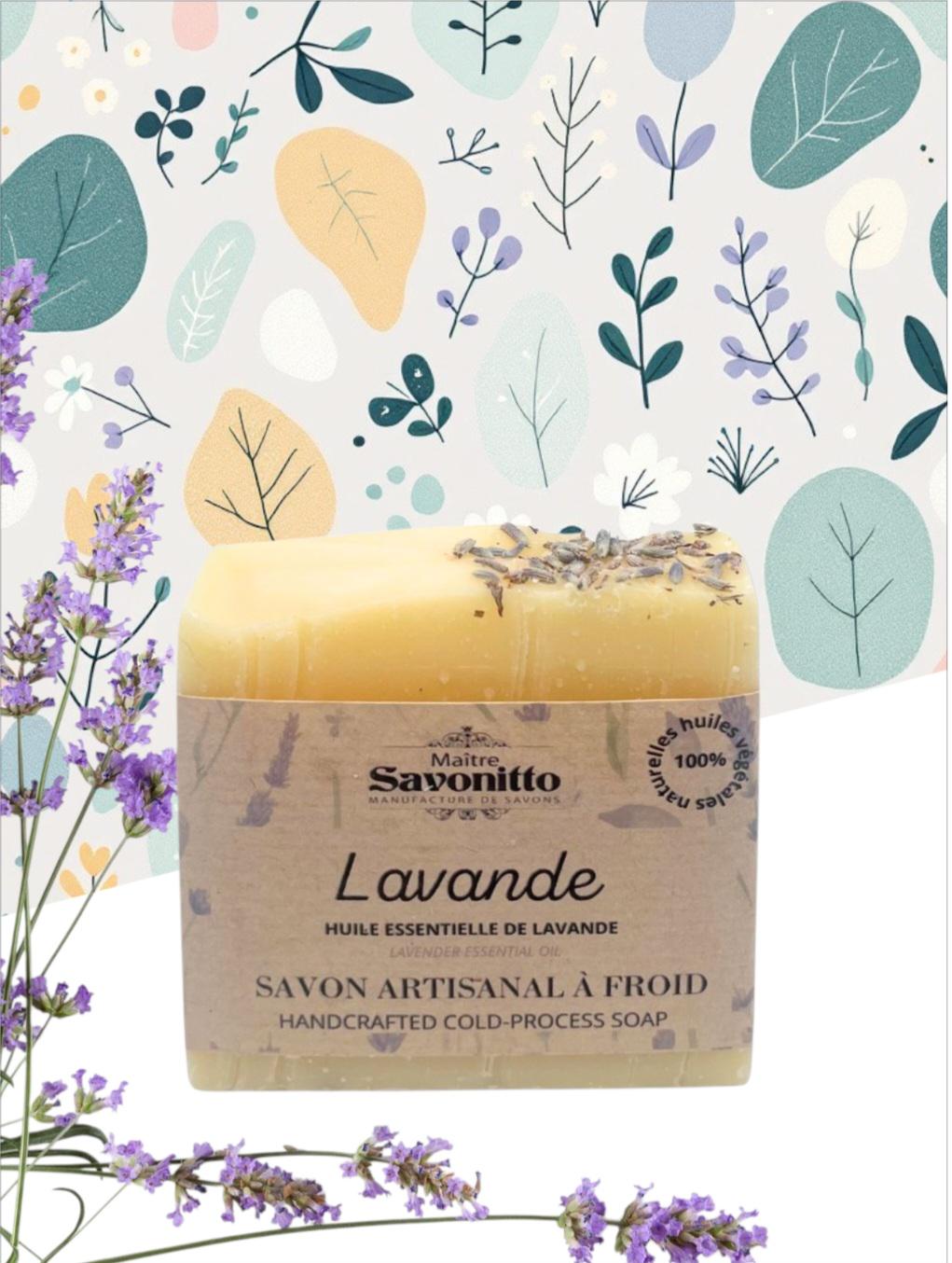 All Natural Cold-Processed Soap Made in France Lavender Blood Orange Rosewood Shea Butter Coconut Oil Rapeseed Oil
