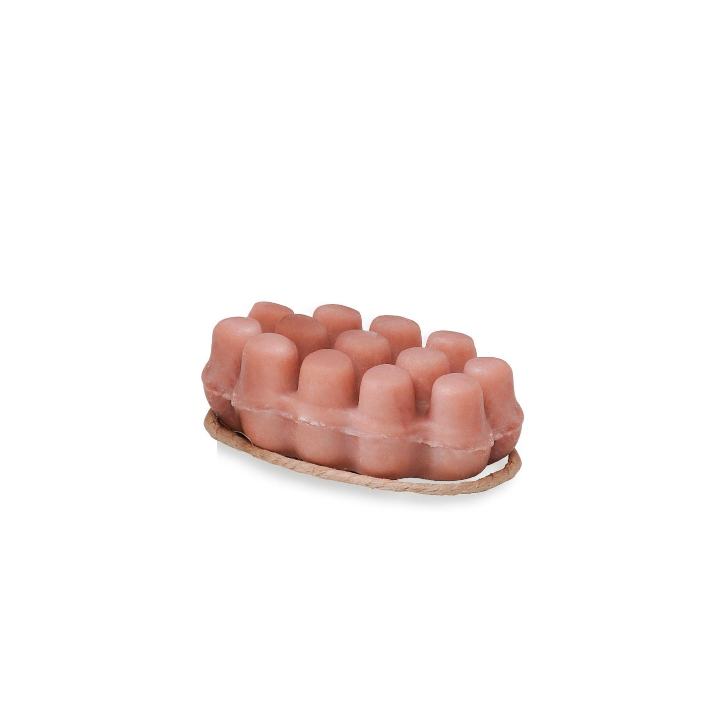 Natural Massage Soap Made in France With Massage Nubs and Hanging Rope Argan Grapeseed Honey Orange Blossom Amber