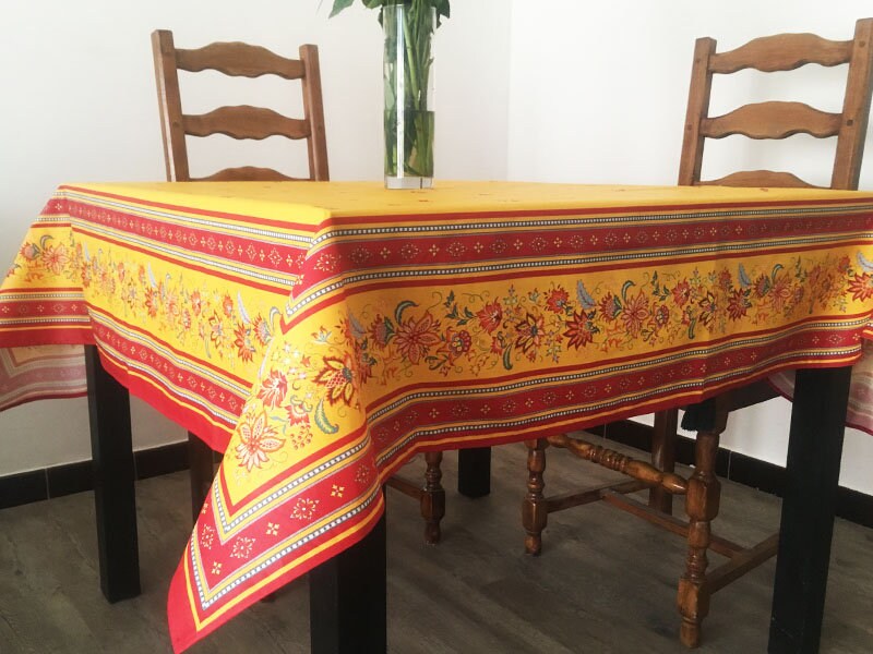 Rectangular 98" Tablecloth - Luberon
