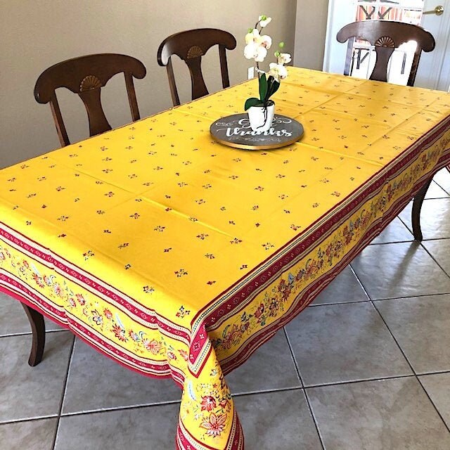 Rectangular 98" Tablecloth - Luberon