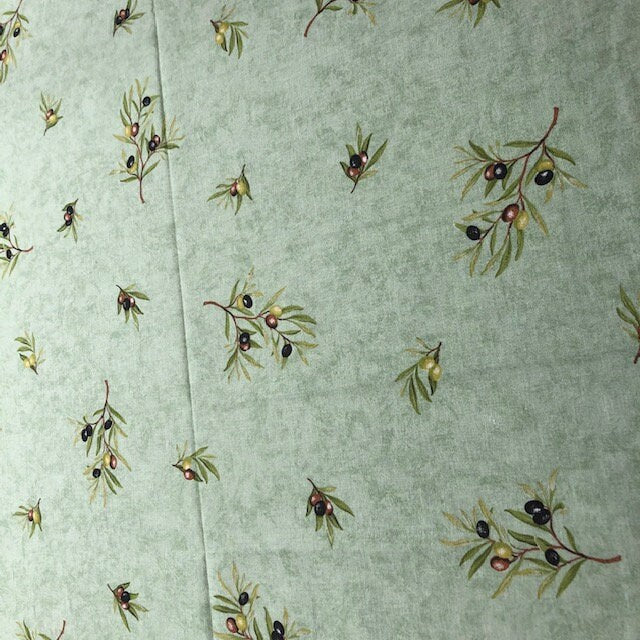 Oval 78" or 98'' Tablecloth - Clos des Oliviers Green All Over