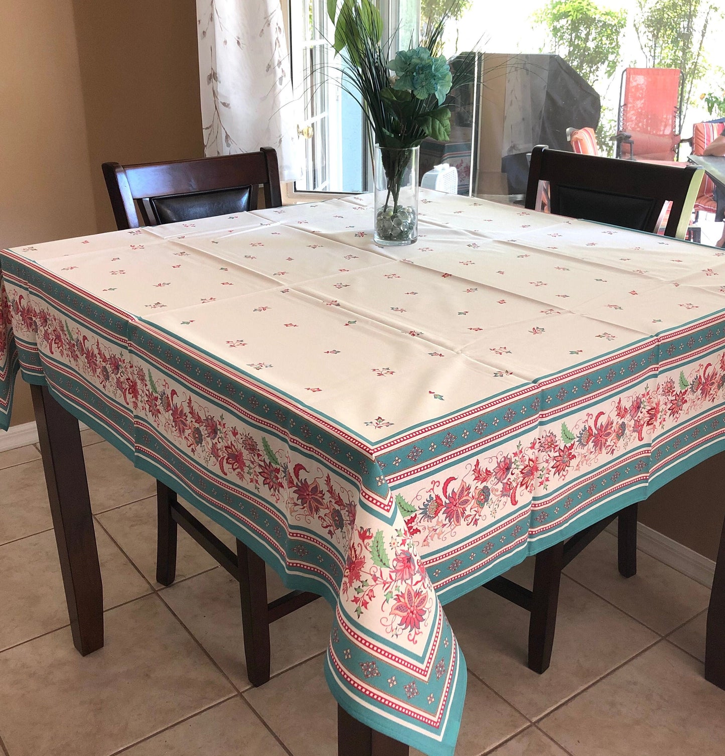 Square 63" Tablecloth - Luberon Green