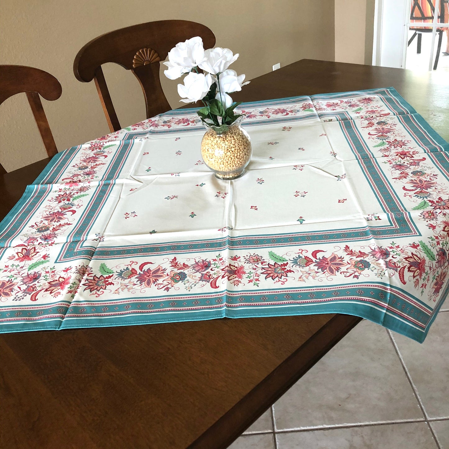 Square 63" Tablecloth - Luberon Green