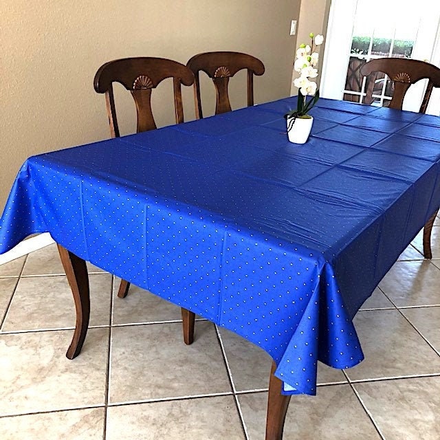 Rectangular 78" Tablecloth - Calisson Blue All Over