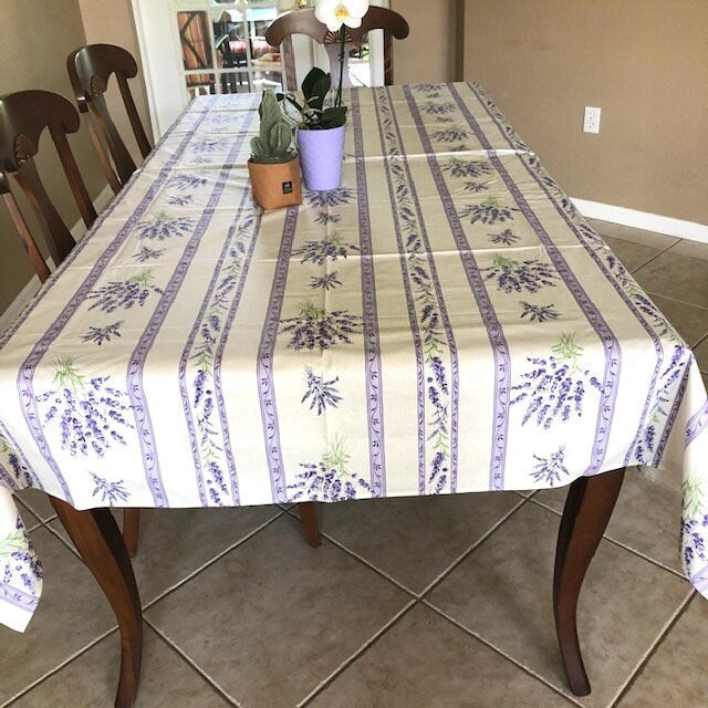 Rectangular 98" Tablecloth - Valensole Off-White