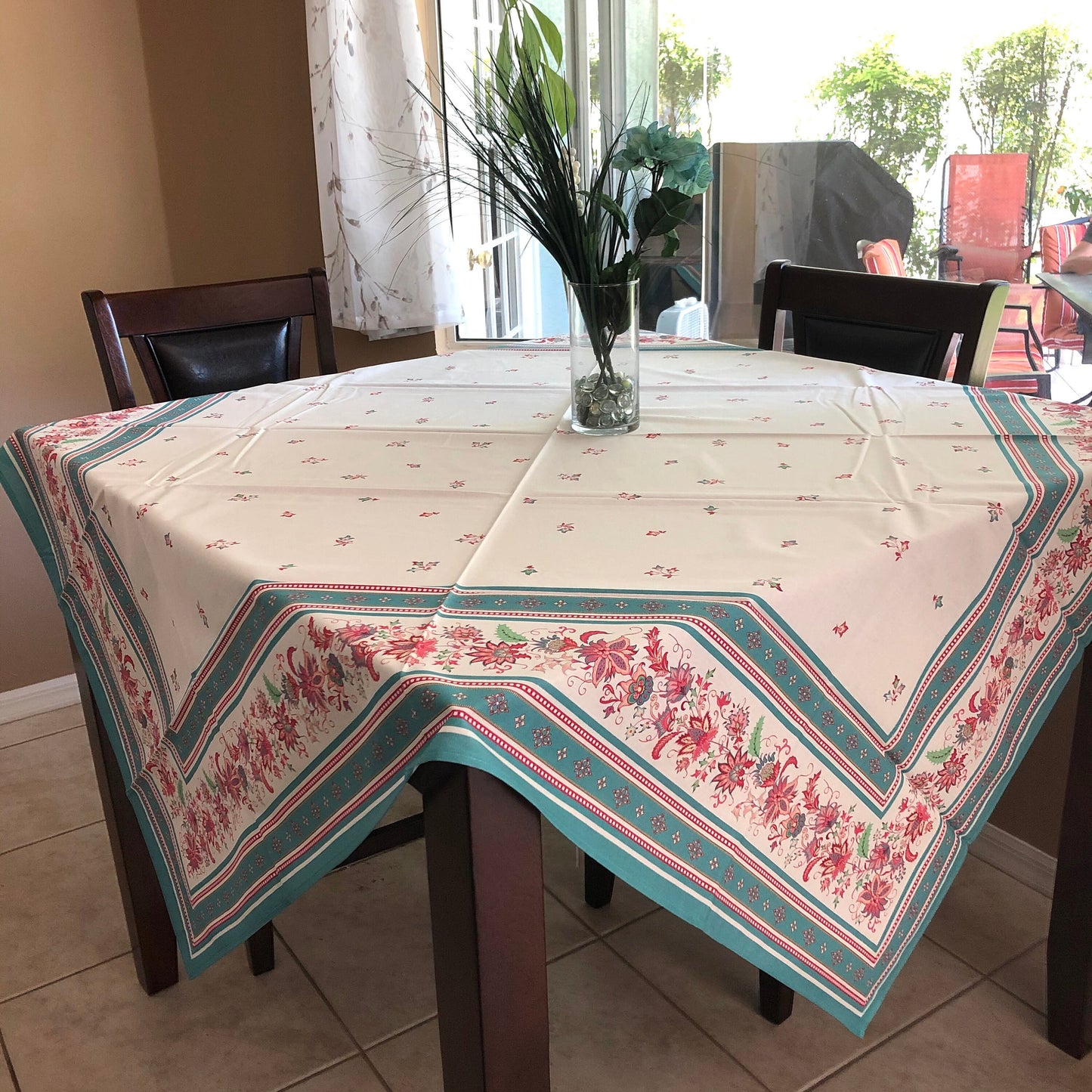 Square 63" Tablecloth - Luberon Green