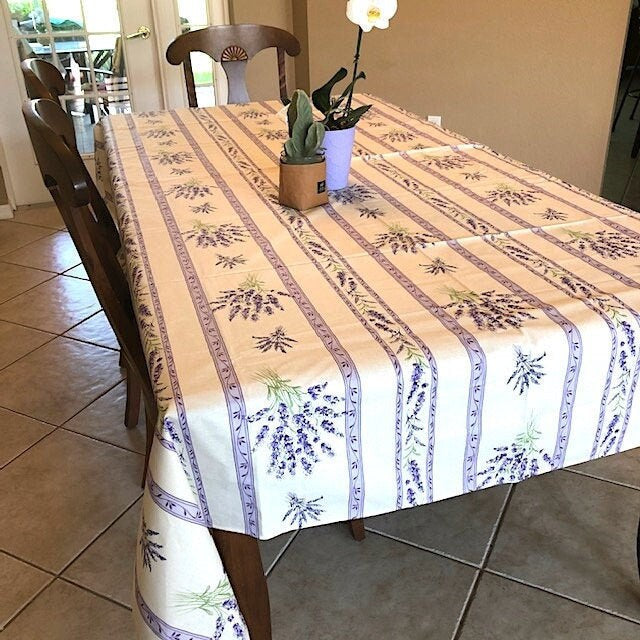 Rectangular 98" Tablecloth - Valensole Off-White