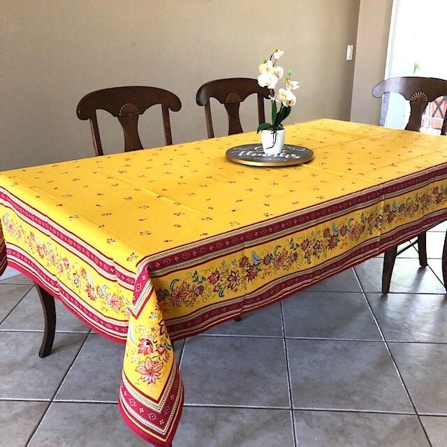 Rectangular 98" Tablecloth - Luberon