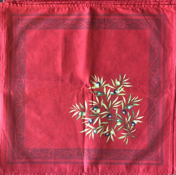 Set of Napkins - Clos des Oliviers Red