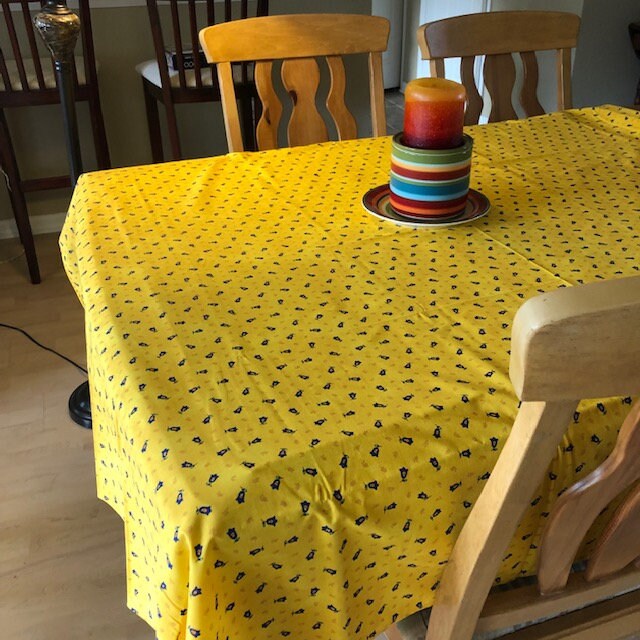 Rectangular 78" Tablecloth - Tradition Yellow All Over