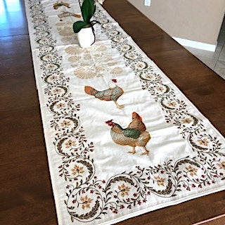 Jacquard Table Runner - Chanteclair
