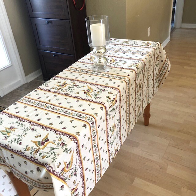 Rectangular 47" Tablecloth - Moustiers Pink