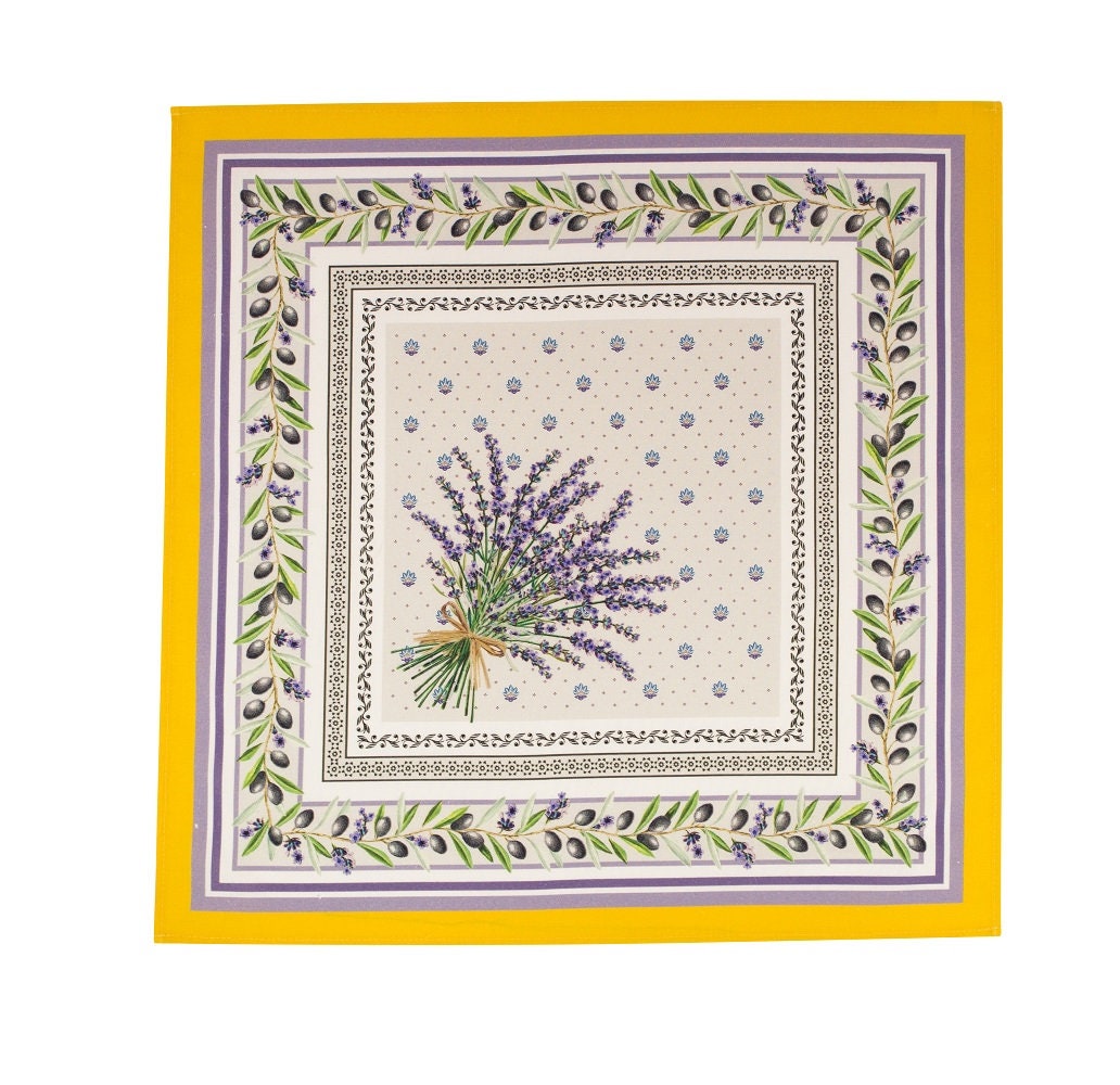 Provence France Napkins cotton "Yellow Lauris"