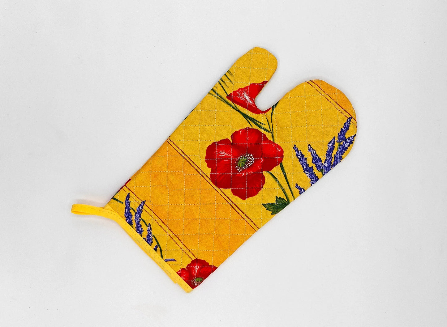 Oven Mitt - Poppy and Lavender