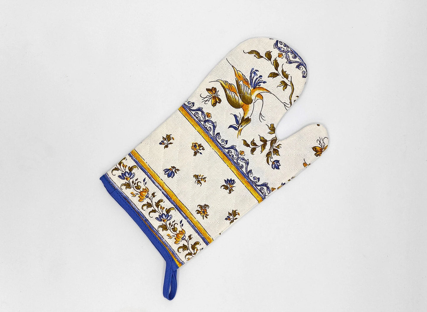 Oven Mitt - Moustiers Blue