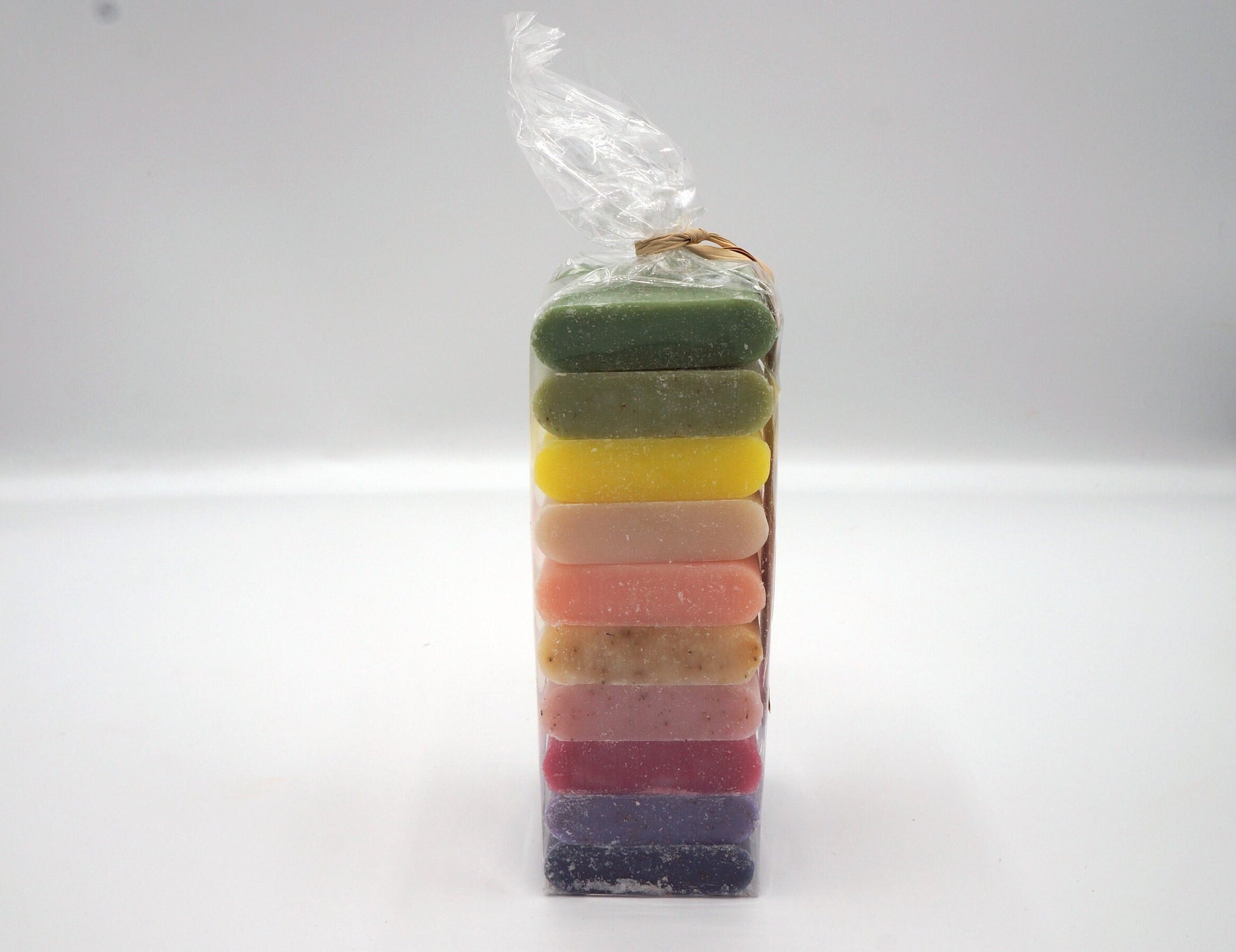 French Handmade Soap Gift Sachet Colorful Rainbow with Amazing Fragrances