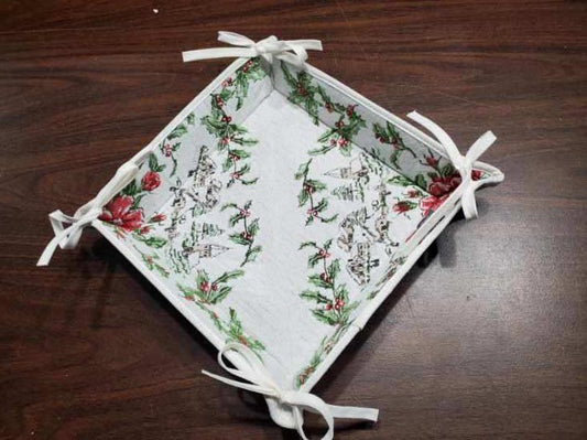 Provence French Christmas basket Jacquard Kitchen Decor Table Accessories Noel Made in France Chirstmas Decor