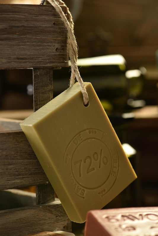 Authentic Marseille Soap From France Slice on a Rope All Natural Olive Oil