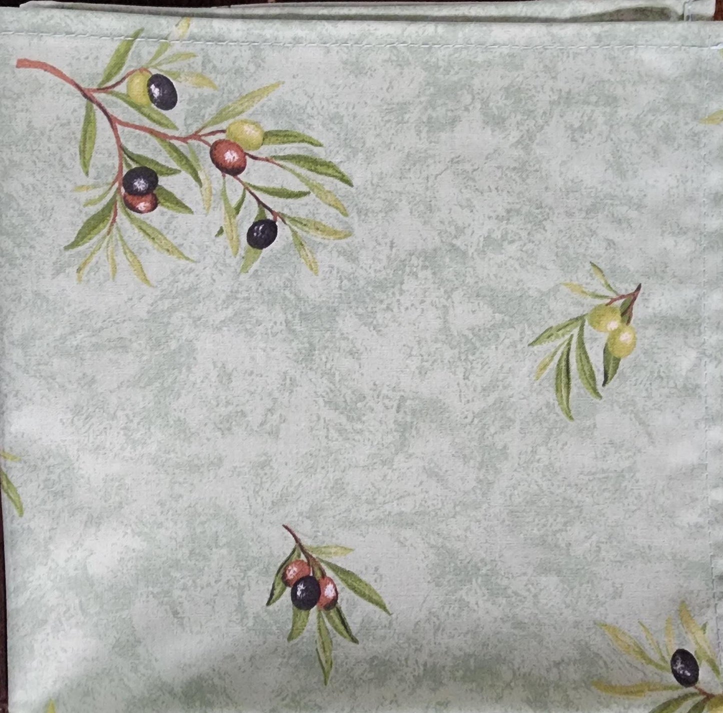 Set of Provence Napkins 100% Cotton "Clos des Oliviers" Green Made in France