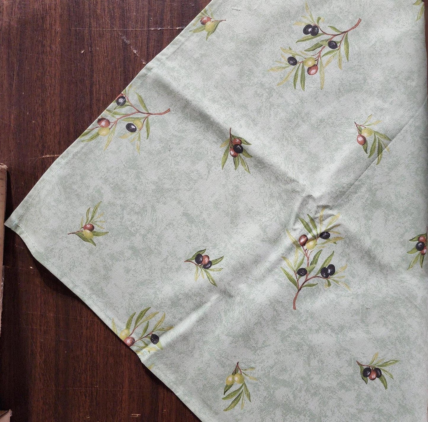 Set of Provence Napkins 100% Cotton "Clos des Oliviers" Green Made in France