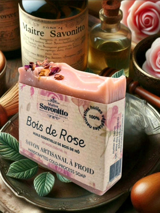 All Natural Cold-Processed Soap Made in France Lavender Blood Orange Rosewood Shea Butter Coconut Oil Rapeseed Oil