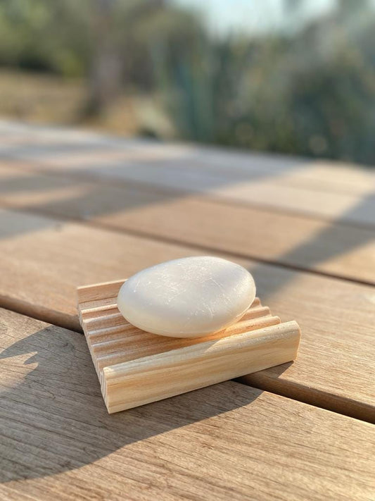 Natural Pine Wooden Soap Dish Crafted in Provence France Eco Friendly Bathroom