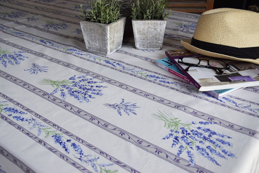 Rectangular 98" Tablecloth - Valensole Off-White