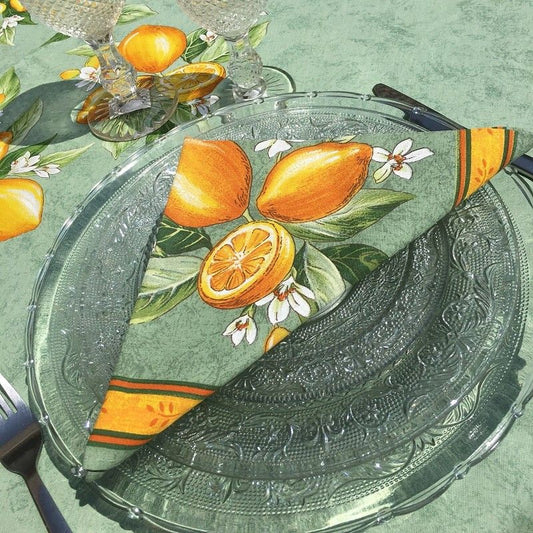 Set of Napkins - Lemon Green