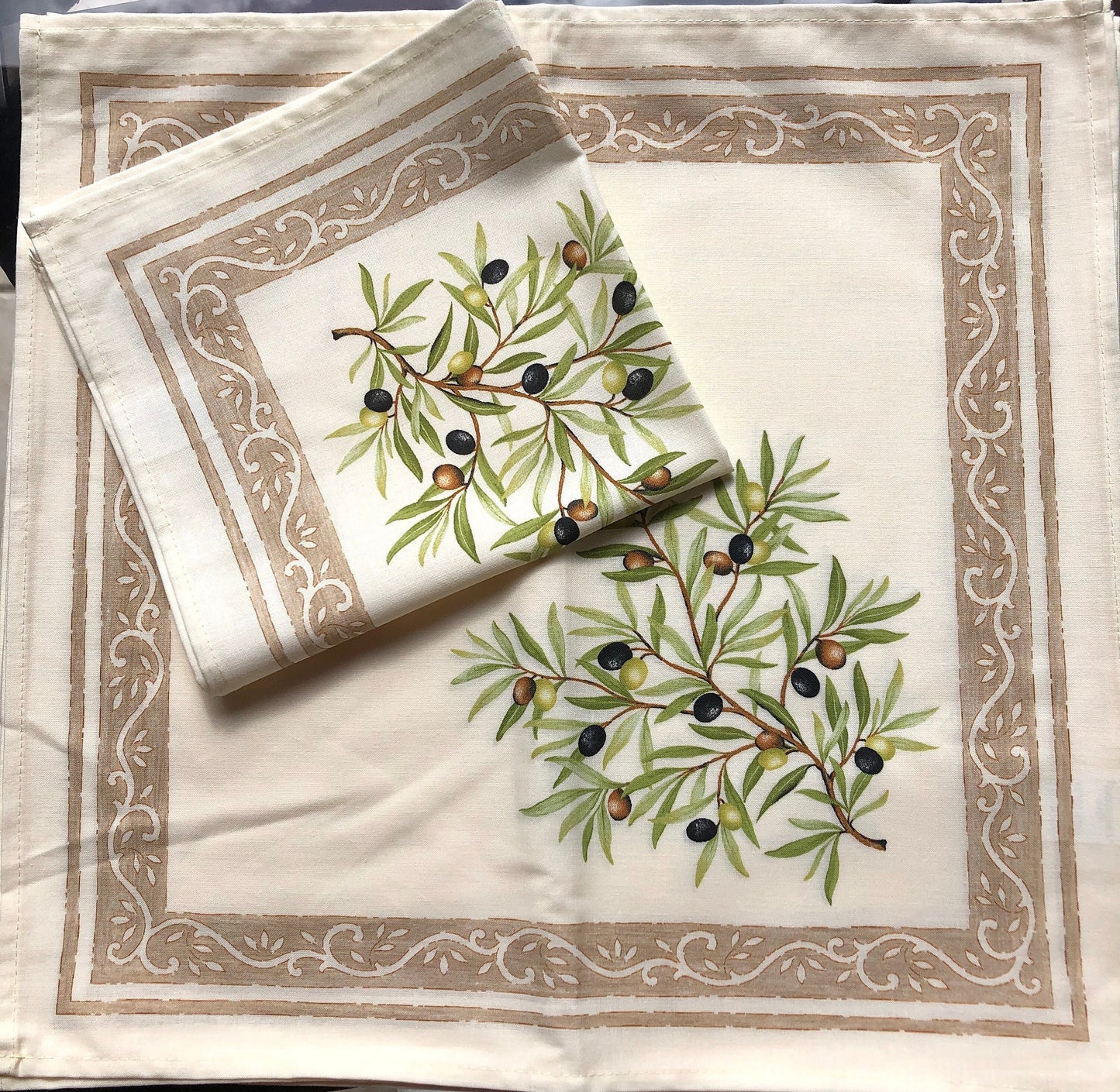 Set of Napkins - Clos des Oliviers Off-White
