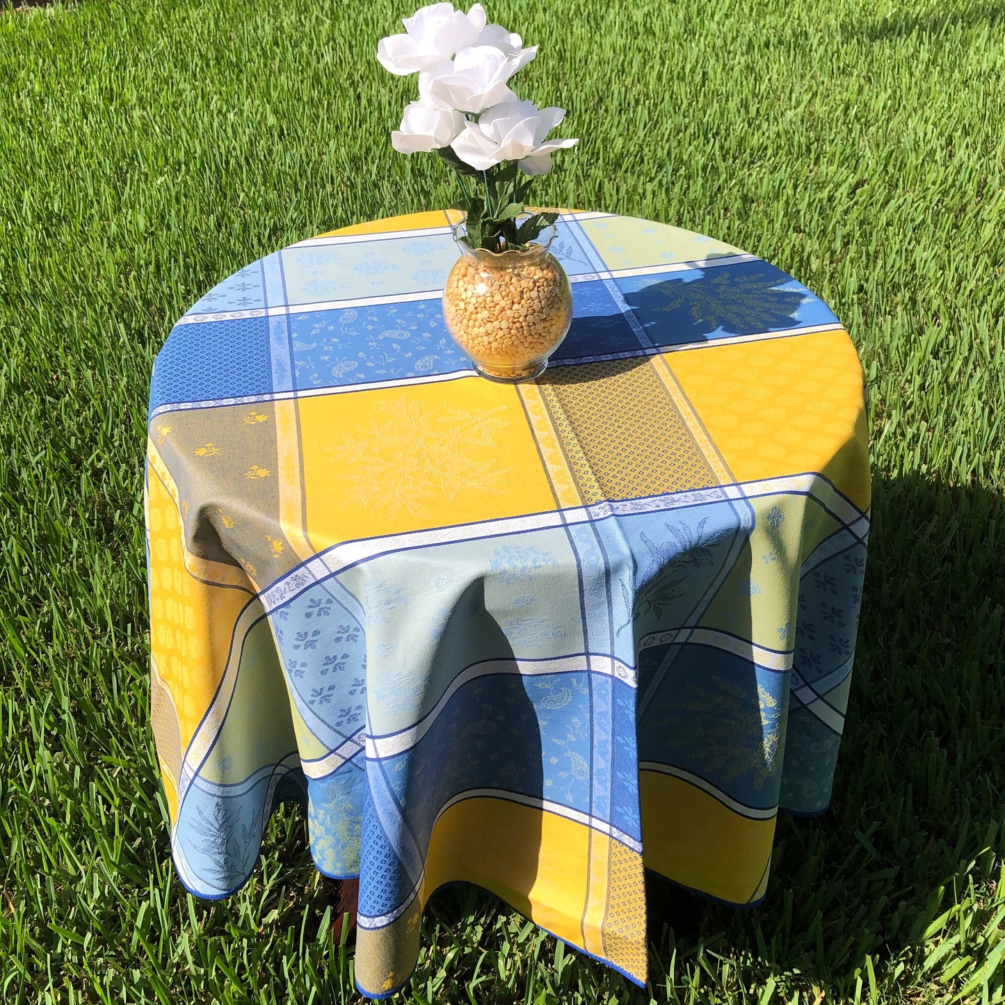 Round 70'' Tablecloth - Sisteron Yellow