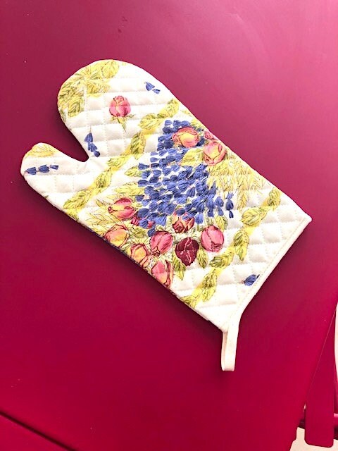 Oven Mitt - Rose and Lavender