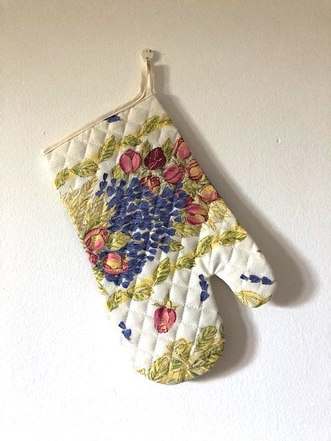 Oven Mitt - Rose and Lavender