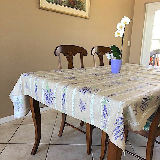 Rectangular 78" Tablecloth - Valensole Beige