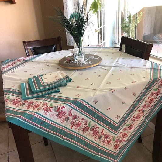 Square 63" Tablecloth - Luberon Green