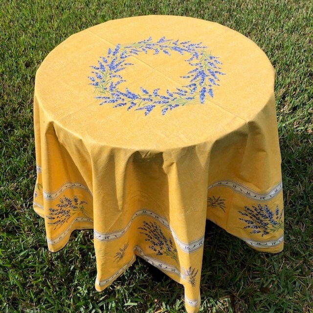 Round 70" Tablecloth - Valensole Yellow